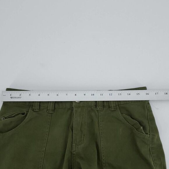 SIMPLY BLUE womens 4 olive green cotton cropped pants - Picture 8 of 8